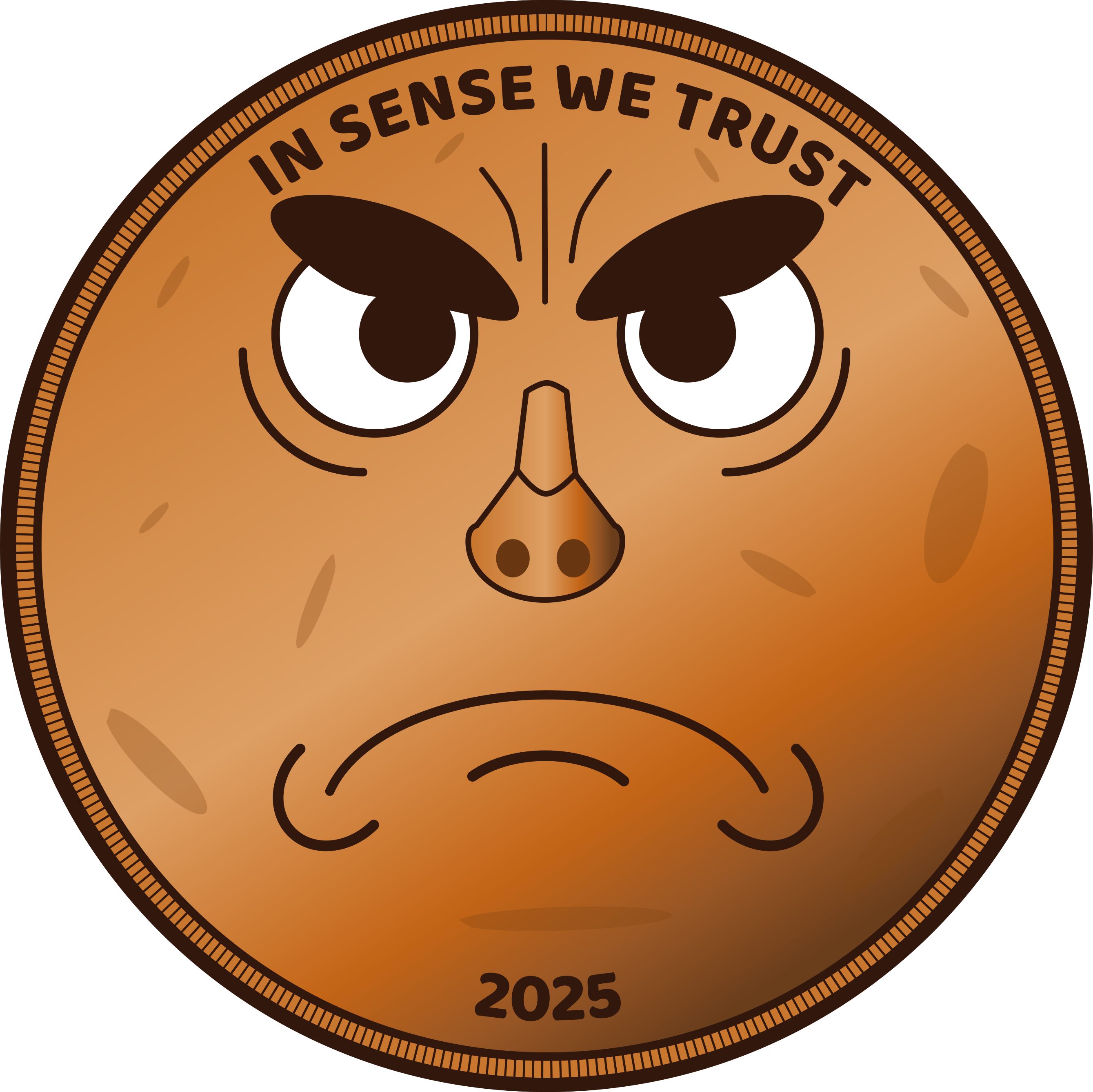 Tough Cents Penny Mascot Logo